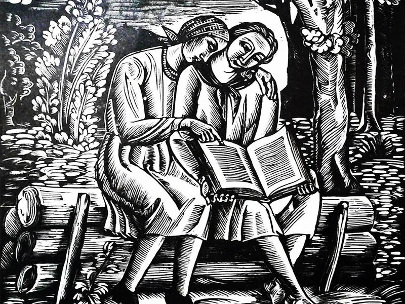 1884-Sofiya Nalepinska-Boychuk - Ragazze con un libro, 1927